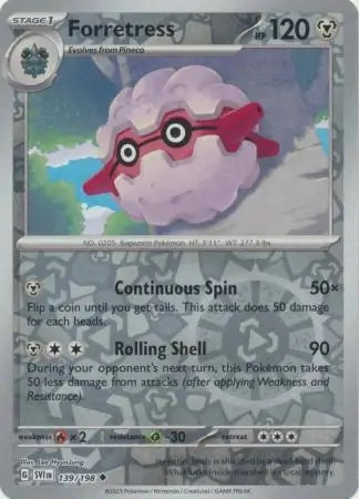 Scarlet & Violet Forretress #139/198 reverse holo